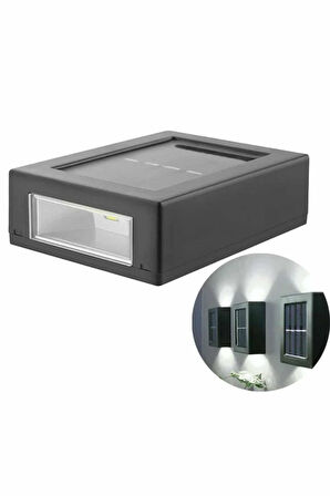 Dekoratif Duvar Lambası Solar Güneş Enerjili Bahçe Aydınlatması