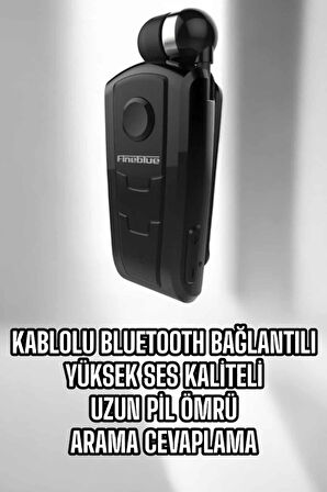 Tüm Telefonlara Uyumlu Mikrofonlu Titreşimli Makaralı Bluetooth Kulakiçi Kulaklık