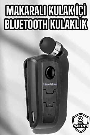 Makaralı Bluetooth Kulaklık Kulak İçi Android iOS Uyumlu Titreşimli