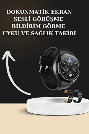 TWS Bluetooth Kulaklık ve Akıllı Saat Uyku Takibi Nabız Ölçer Uzun Pil Ömrü