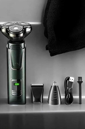 3 Başlıklı Profesyonel Saç ve Sakal Bakım Seti Vücut, Burun ve Kulak Tüy Alma