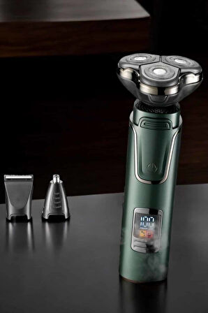 3 Başlıklı Profesyonel Saç ve Sakal Bakım Seti Vücut, Burun ve Kulak Tüy Alma