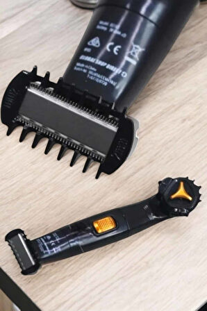 Çift Başlıklı Jilet Tıraş Makinesi Taşınabilir Suya Dayanıklı Sinek Kaydı