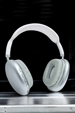 P9 Plus Kablosuz Kulak Üstü Bluetooth Kulaklık Beyaz Mikrofonlu Kulaküstü Kablosuz Kulaklık