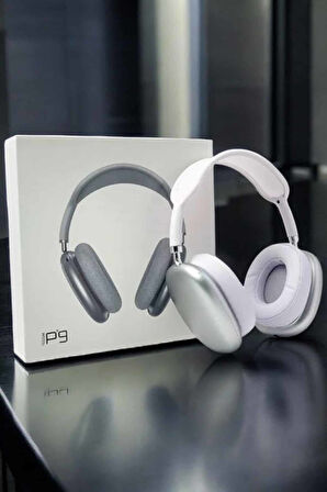 P9 Air Max Kablosuz 5.0 Mikrofonlu Bluetooth Kulaklık Beyaz Yüksek Ses Kaliteli