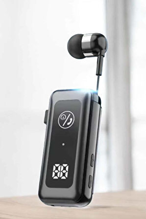 Makaralı Bluetooth Kulaklık Kulak İçi Dijital Göstergeli Yüksek Ses Kaliteli