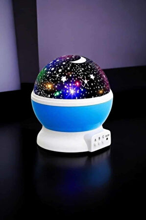 Yıldızlı Gökyüzü Projeksiyon Gece Lambası Hareketli Işık Şovu