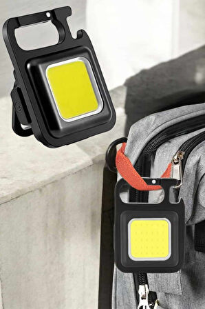 Kamp Işığı Çok Fonksiyonlu Taşınabilir Anahtarlık Kapak Açma Manyetik Özelliği