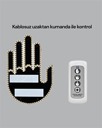 Aracınız İçin Eğlenceli ve Güvenli İletişim: LED Jest Lambası, Uzaktan Kumandalı, Kolay Montaj