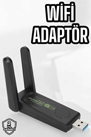 Dual Band Wifi Alıcı Adaptör USB 3.0 Destekli