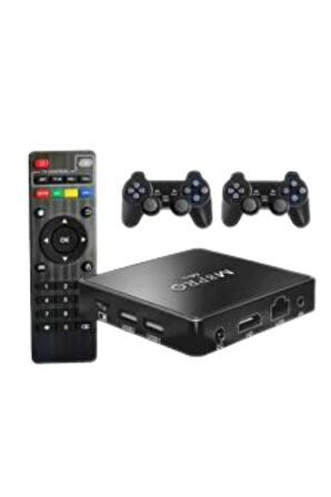 M8 PRO Mini 2.4G 10K ultra HD 64 GB TV BOX Android TV GAME BOX  2 Adet Oyun Konsolu