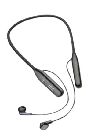 100 Saat Kablolu Boyun Askılı Dijital Göstergeli Bluetooth Kulaklık