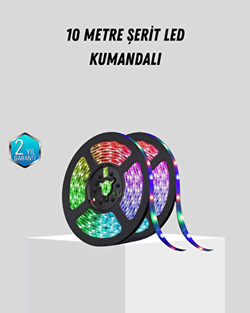 Smart Şerit LED Işık – Uzaktan Kumandalı, USB Girişli, Müzik Modlu