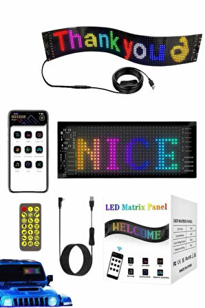 Led Ekran Matrix Panel En Büyük Boy 16X96 Araba Yazısı