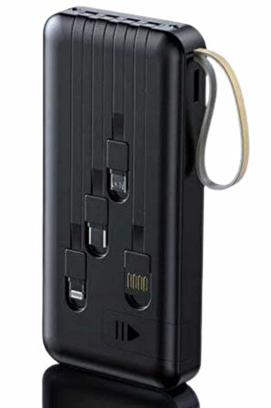 4 Çıkışlı 20.000 Mah Powerbank Uzun Pil Ömürlü Taşınabilir