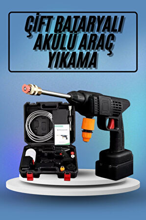 Bahçe Sulama Tabancası Makinesi Yüksek Basınçlı Akülü Yıkama Makinesi
