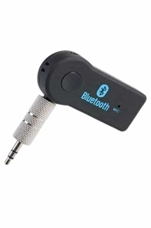 Tüm Cihazlara Uyumlu Bluetooth Aux Araç Kiti Siyah