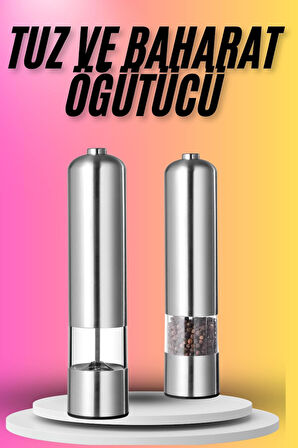 Tuz Baharat Öğütücü Otomatik Baharat Değirmeni Uzun Ömürlü Pratik