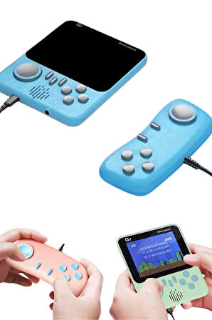 Çift Konsol 666 Adet Retro Oyun El Atarisi Taşınabilir 3.5 İnç Ekran