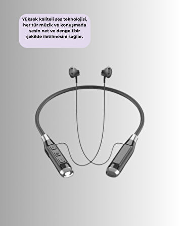 Kablosuz Bluetooth Kulaklık – Uzun Ömürlü Batarya, Ergonomik Tasarım, Gürültü Engelleyici