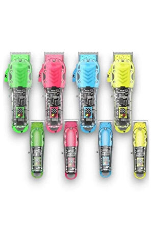 Renkli Profesyonel Tıraş Makinesi USB Şarjlı Saç Kesme Makinesi