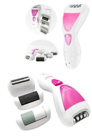 4 Başlıklı Lazer Öncesi Kısaltma Epilasyon Aleti Epilatör Çok Amaçlı