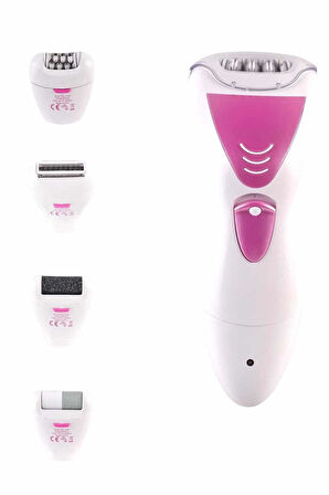 4 Başlıklı Lazer Öncesi Kısaltma Epilasyon Aleti Epilatör Çok Amaçlı