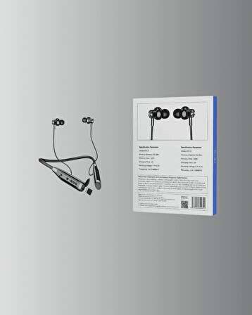 Manyetik Başlıklı Bluetooth Kulaklık – 120 Saat Şarjlı, Konforlu Tasarım