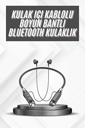 Bluetooth Kulaklık 120 Saat Kullanım Süresi Boyun Askılı Bluetooth Kablosuz Kulaklık