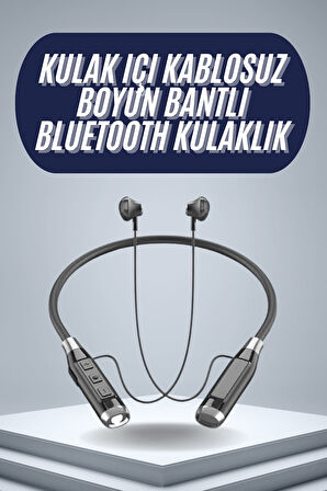 120 Saat Bluetooth Kulaklık Kablolu Boyun Askılı SD Kart Girişli ANC Özellikli