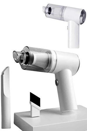 Vakumlu Araç İçi Süpürge Taşınabilir Pratik Şarjlı Temizlenebilir