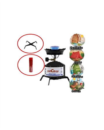 Dayanıklı, Paslanmaz ve Yüksek Isı Dayanımlı Kamp Ocağı – Uzun Süreli Kullanım İçin