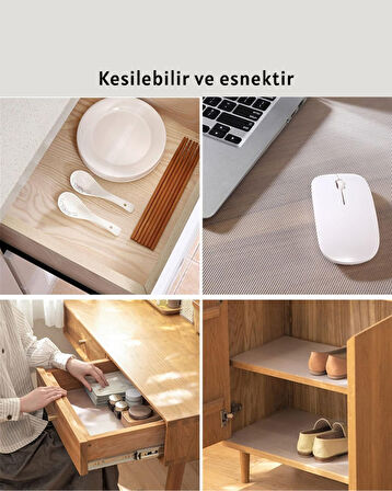 Su geçirmez kaydırmaz raflık ve çekmece astarı 3 metre