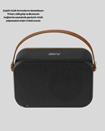 Retro Bluetooth Radyo – Nostaljik Tasarım, TF Kart ve USB Destekli