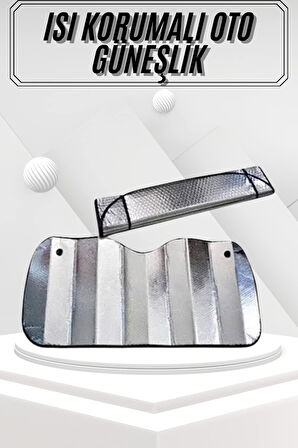 Güneşlik Koruyucu Perde Metalize Oto Araç Araba Güneşliği Ön Cam Güneşliği