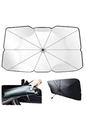 Taşınabilir Oto Cam Güneşliği Katlanabilir Tüm Araçlara Uyumlu Güneş Gölge Koruyucu