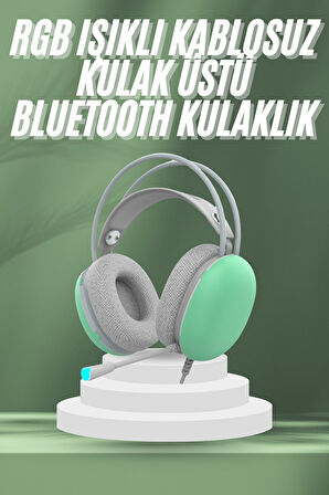 Unısex Yüksek Ses Kaliteli Yumuşak Kılıflı Kablosuz Kulak Üstü Bluetooth Kulaklık