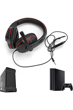 Mikrofonlu Gamer Kulaklık Oyuncu Kulaklığı Yüksek Ses Kaliteli Stereo Yumuşak Yastıklar