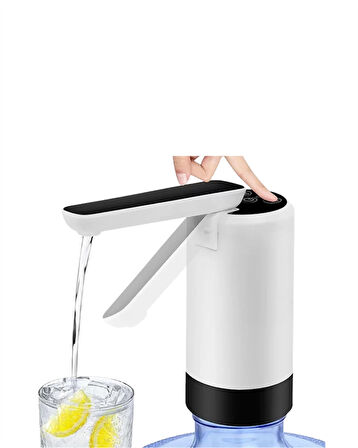 Damacana Üstü Akıllı Su Pompası | 3 Damacana Kullanım | 4W Güç | Micro USB Şarjlı | Katlanabilir & Taşınabilir