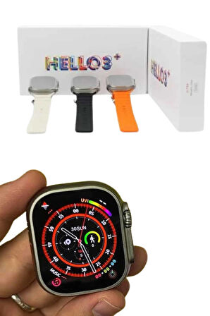 Android ve İOS Uyumlu Uyku ve Sağlık Takibi Yapabilen 3 Kordonlu Akıllı Saat