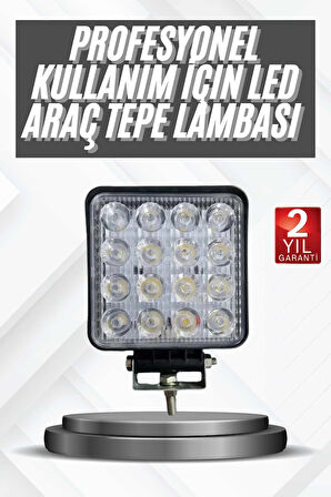 16 Ledli Çalışma Lambası Araç Görüş Lambası Oto Lamba