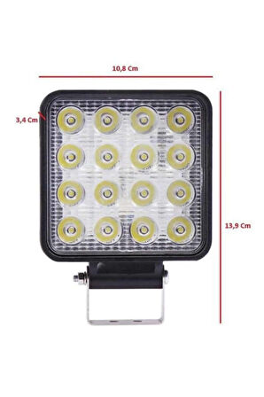 16 Ledli Çalışma Lambası Araç Görüş Lambası Oto Lamba