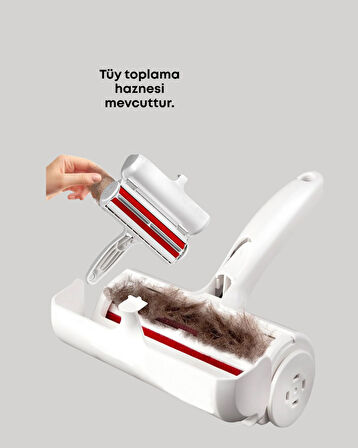 Evcil Hayvan Tüy Toplayıcı – Hazneli Pratik Temizlik Aparatı