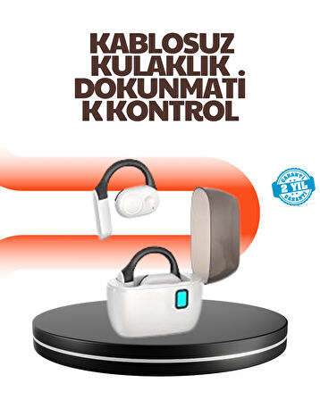 Bluetooth 5.0 Kulak İçi Kulaklık – Güçlü Bas, Uzun Pil Ömrü, Şarj Kutulu Tasarım