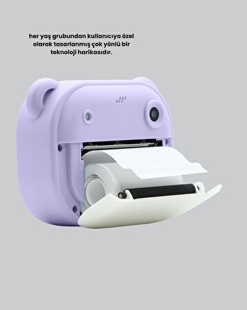 18 Efektli Şipşak Kamera – Oyunlu, Müzik Çalarlı ve Anında Baskı Özellikli