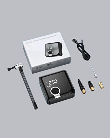 150 PSI Yüksek Basınç Kapasiteli Kablosuz Lastik Pompası