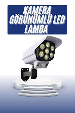 Solar Bahçe Lambası Uzaktan Kumandalı Kamera Görünümlü Hareket Sensörlü