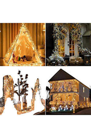 Led Işık 10 Metre Gün Işığı Parlak ve Doğal Ağaç Süsleme