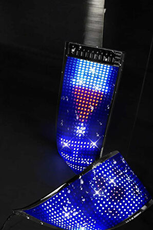 Piksel Led Matrix RGB Işıklı Led Yazılı Bluetooth Bağlantılı
