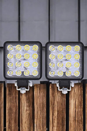 Tepe Lambası Tüm Araç Tiplerine Uygun Sis Lambası 16 Led Beyaz Renk